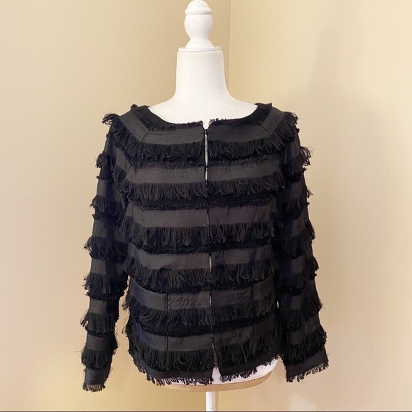 Elizabeth and James Fringe Wool Sunday Jacket - S - Picture 1 of 16
